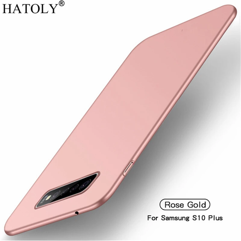 

For Smooth Cover Samsung Galaxy S10 Plus Case Ultra-thin Hard PC Protective Back Case For Samsung S10 Plus Free Shipping HATOLY
