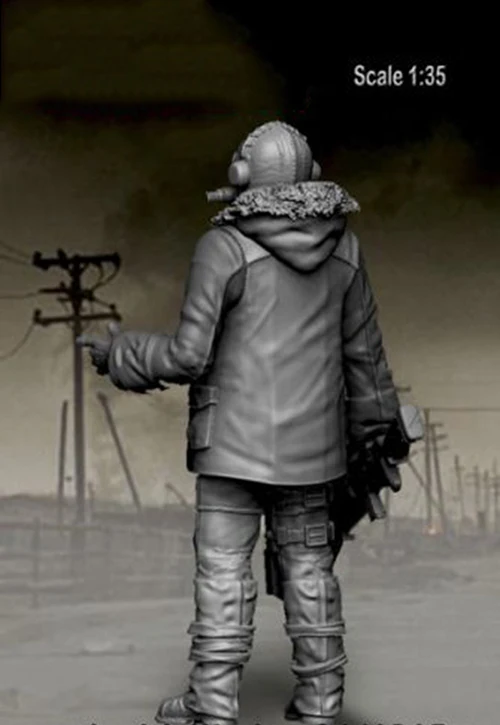 Kit De Figurine En Résine 1/35 - Soldat Post-apocalyptique 'Renegade Warrior', Non Peint, à Monter