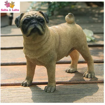 

Quality resin pug dog figure,car styling home room decoration,reallike doggy puppy pet article Christmas birthday gift PVC toy