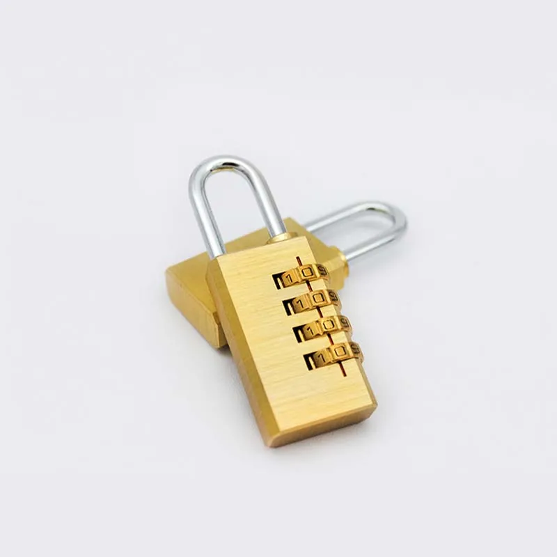 

Mini Practical 4 Digits Number Password Code Lock Combination Padlock Resettable Travelling Bag Door Home Decoration Accessories