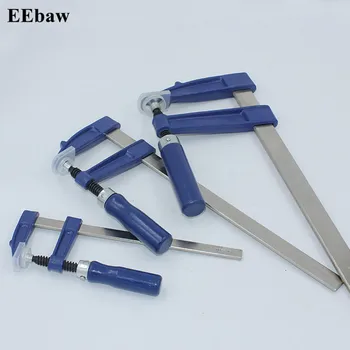 

1 pcs Wood Working Work Bar Clamp Quick Ratchet Release Speed Squeeze Clip Kit F Clip F Clamp Powerful Quick Clamp Hand Tools