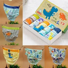PUDCOCO/5 упаковок; мягкие дышащие хлопковые трусы с динозавром для мальчиков; моющееся нижнее белье; трусы; трусики