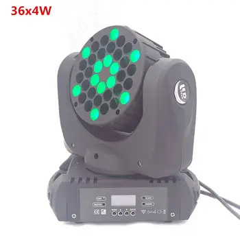 

36x4W LED beam moving head light rgbw 4in1 9/16 dmx channels for dj disco lights wash Stage lighting effects