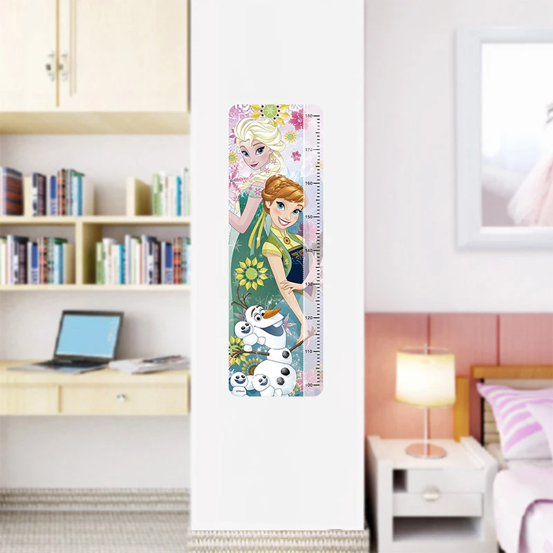 

Grow With Olaf Anna Elsa Wall Sticker For Kids Room Home Decoration Anime Movie Frozen Mural Art Height Measure Ruler Wall Decal