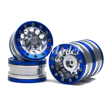 

4pcs 1:10 RC Crawler Wheel Rim Hub Alloy Metal Alloy Aluminum 1.9 inch Beadlock Wheel Rims For SCX10 RC Rock Crawlers Cars