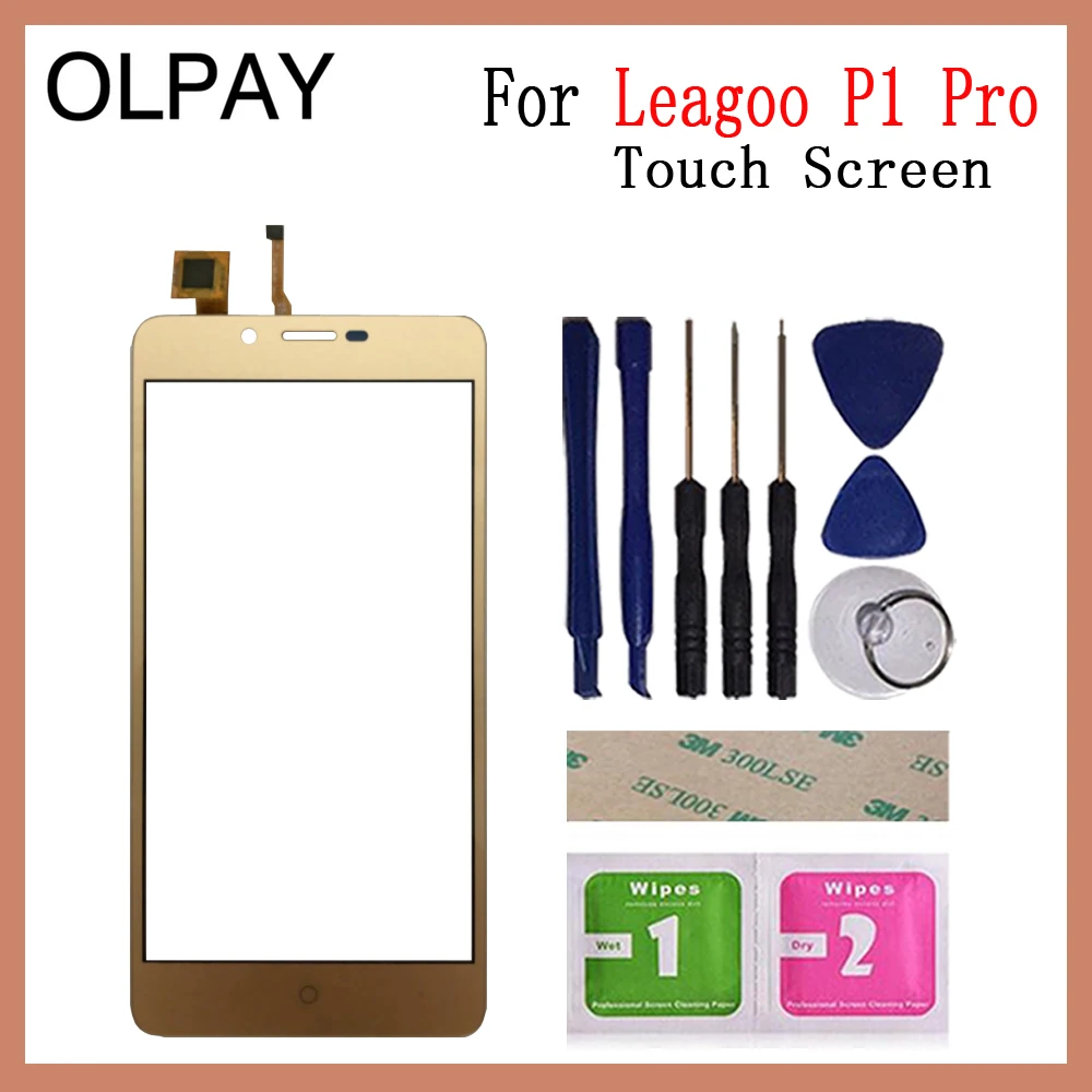 OLPAY 5,0 ''сенсорный экран для мобильного телефона Leagoo P1 Pro сенсорный экран стекло дигитайзер панель объектив сенсор стекло Бесплатный клей+ салфетки