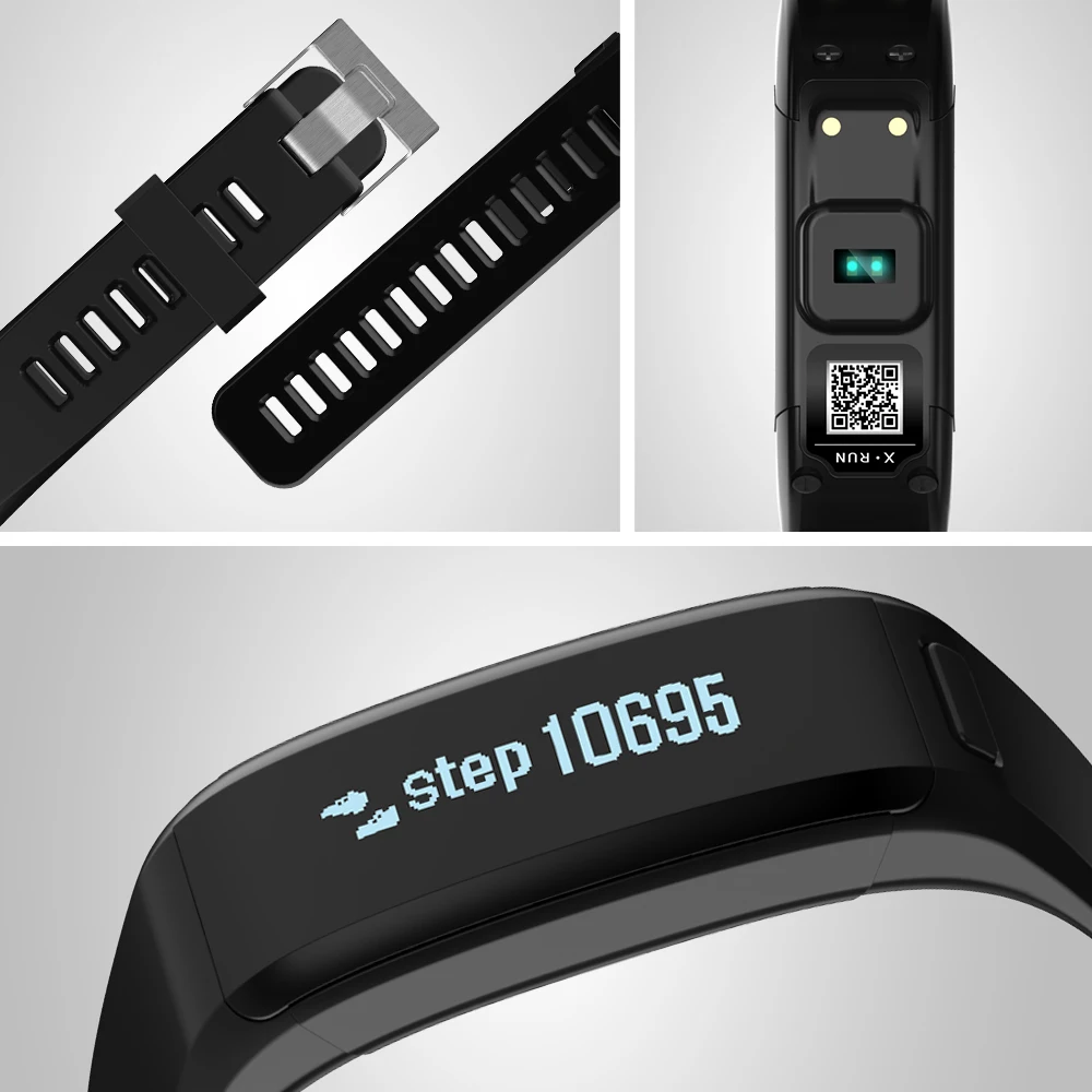 Водонепроницаемый смарт-браслет с 0.91 дюйма OLED дисплей 230 мАч зарядки аккумулятора Bluetooth 4.0 suport мониторинга сердечного ритма