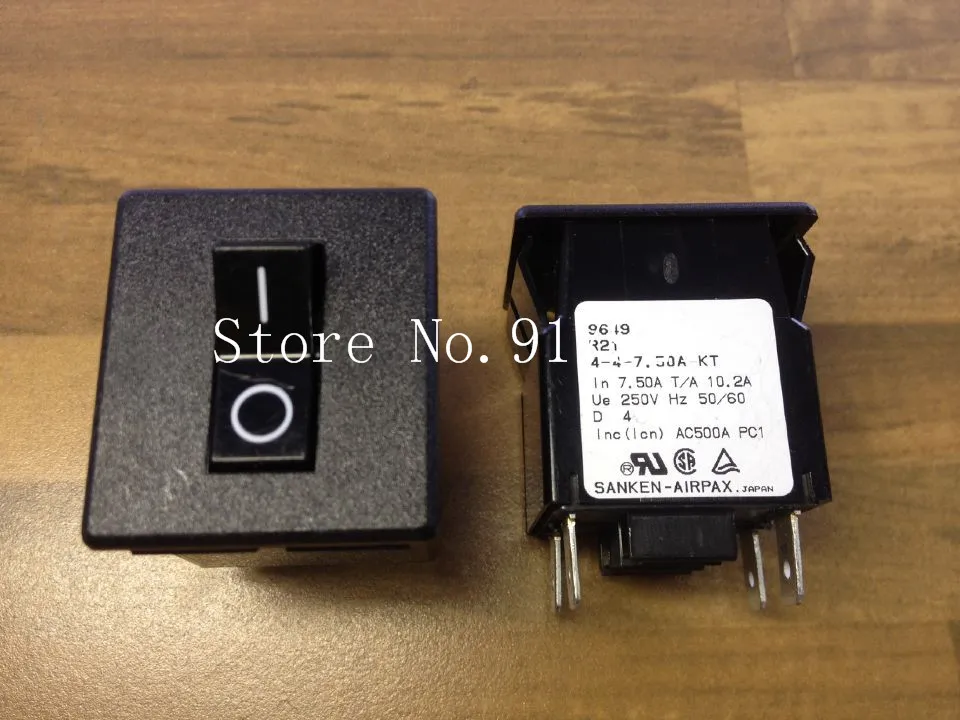 

[ZOB] The United States AIRPAX Ebers R21 4-4-7.50A-KT breaker 2P7.5A genuine original equipment --5pcs/lot