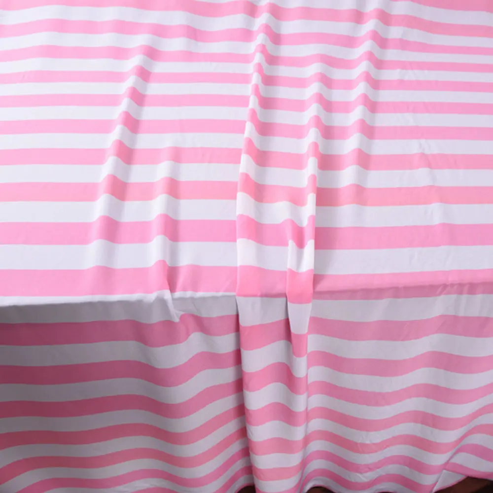 

Pink Left Stripe Printing Free Shipping Width 135cm Silk Crepe De Chine Fabric For Silk Dress Pure Silk Shirt And Dress