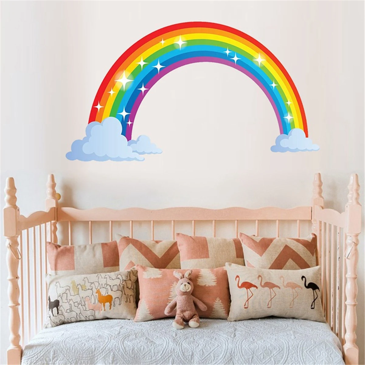 Buy Large PVC Rainbow Wall Sticker Kids Bedroom