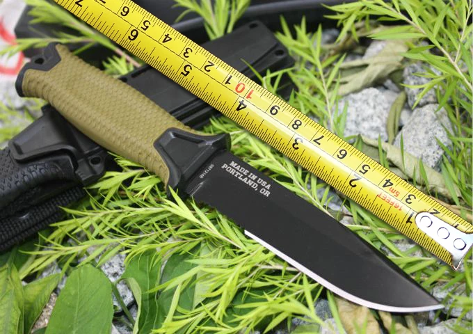 

2 Options 12C27 Steel Blade 1500 Survival Knife Rubber Handle Tactical Fixed Knife Camping Hunting Knives Utility EDC Tools