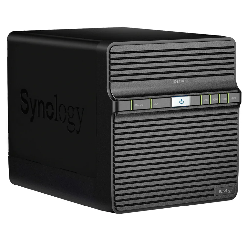 NAS Synology Disk Station DS418J 4-bay бездисковой nas сервер nfs Сетевое хранилище Облачное хранилище, 2 года гарантии