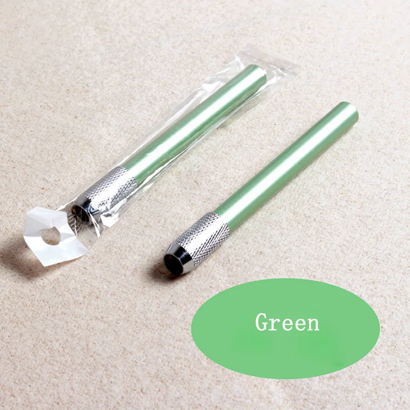 EZONE 1 шт. металлический карандаш удлинитель эскизная ручка удлинитель вращающийся съемный 11*0,8 см художественные инструменты для рисования школьные канцелярские принадлежности - Цвет: Зеленый