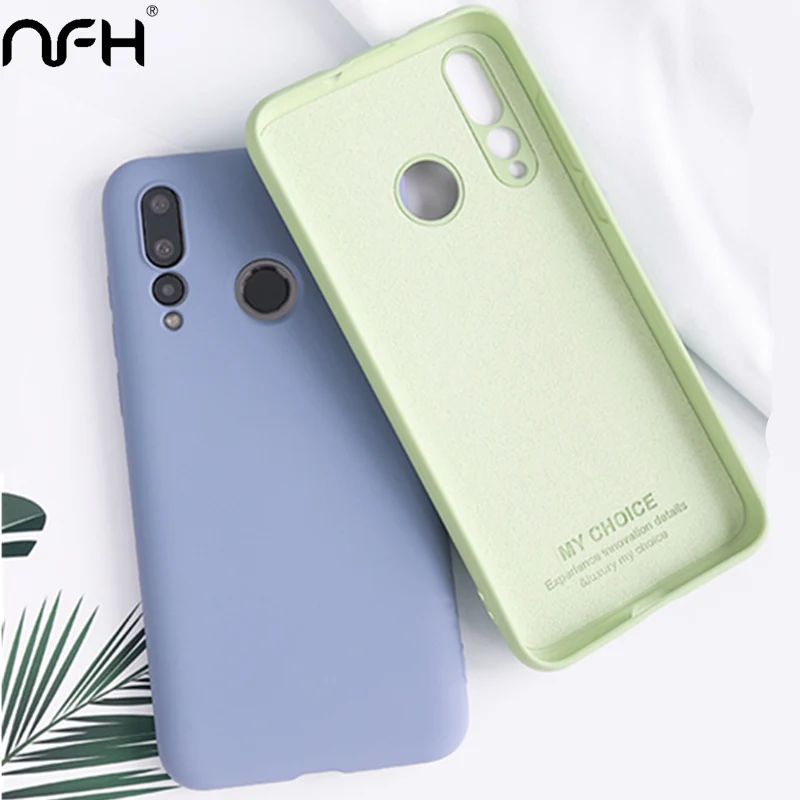 

NFH Original Liquid Silicone Phone Case For OnePlus 7 Pro Soft Shockproof Luxury Cover On the One Plus 7 Pro Oneplus 7 Cute Case