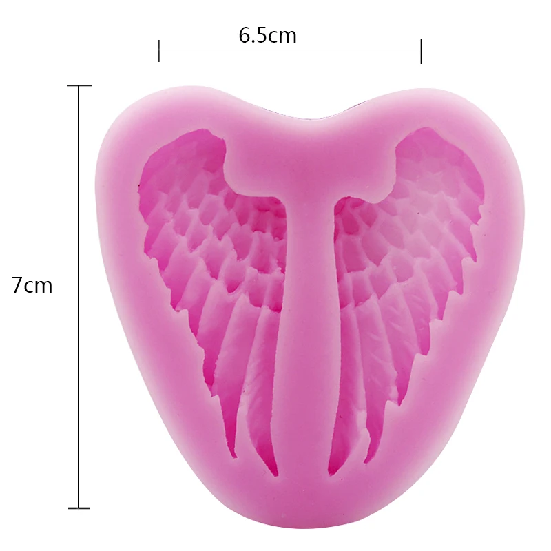 Красивая силиконовая 3D форма в форме крыльев Ангела, посуда для столовой, бар, антипригарная форма для украшения торта, помадка, форма для мыла