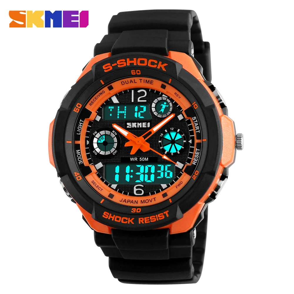 SKMEI Men Sports Watches Waterproof Digital LED Quartz Military Watch Fashion Casual Wristwatches Hot Clock Relogio Masculino
