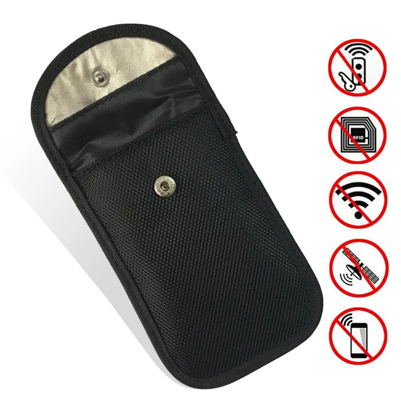 Rfid Car Remote Control Shielding Key Wallet Oxford Anti Rfid Blocking Key Holder Antitheft