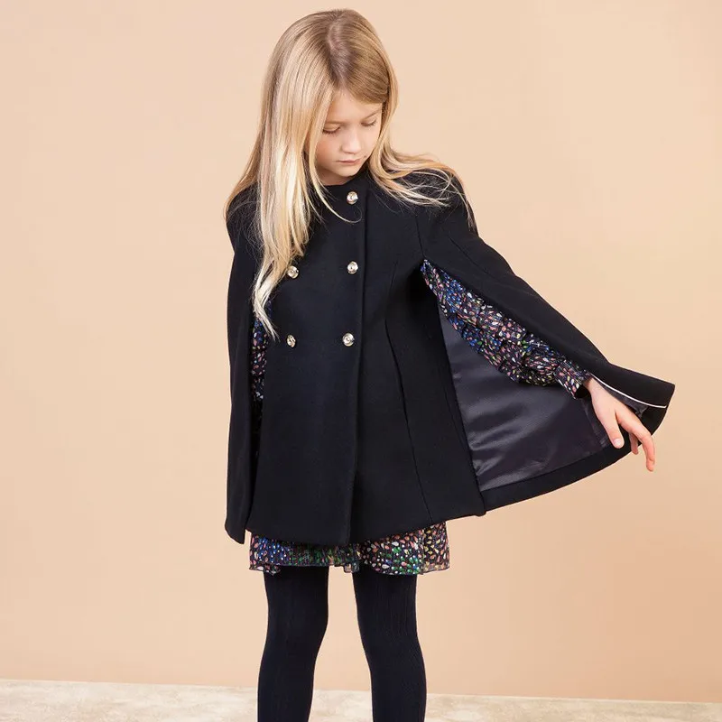 Adult and girl's wool coat kid's Stylish cloak stock is limited
