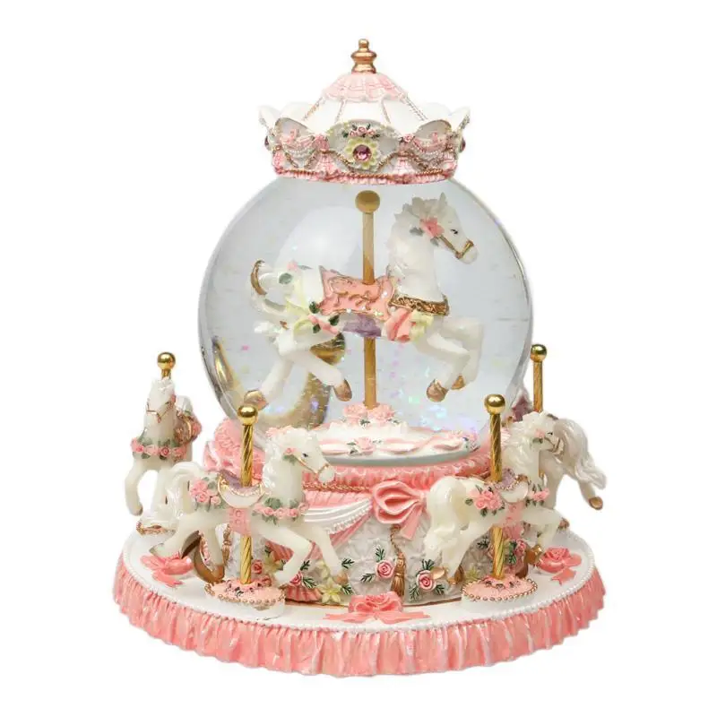 

For Girlfriend Caixinha De Spieluhr La Land Carrusel Musicale Snow Globe Carousel Musica Boite A Musique Caja Musical Music Box