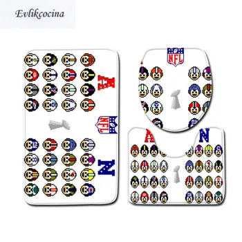 

Free Shipping 3pcs Cartoon Toilet Bath Mat Banyo Bathroom Carpet Set Non Slip Door Tapis Salle De Bain Floor Alfombra Bano