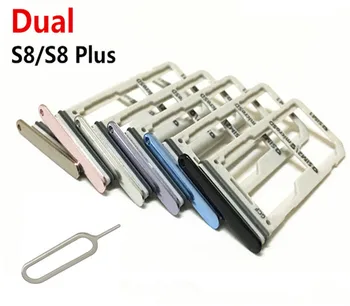 

Dual SIM Card Tray / Micro SD Card Tray Holder for Samsung Galaxy S8 G950/ S8 Plus G955 New