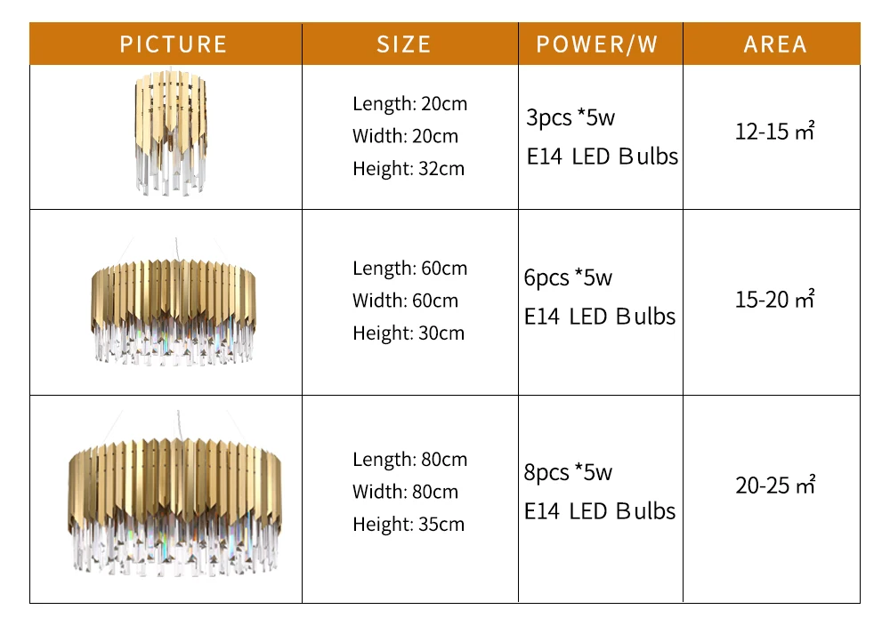 lustre d'or éclairage de cuisine