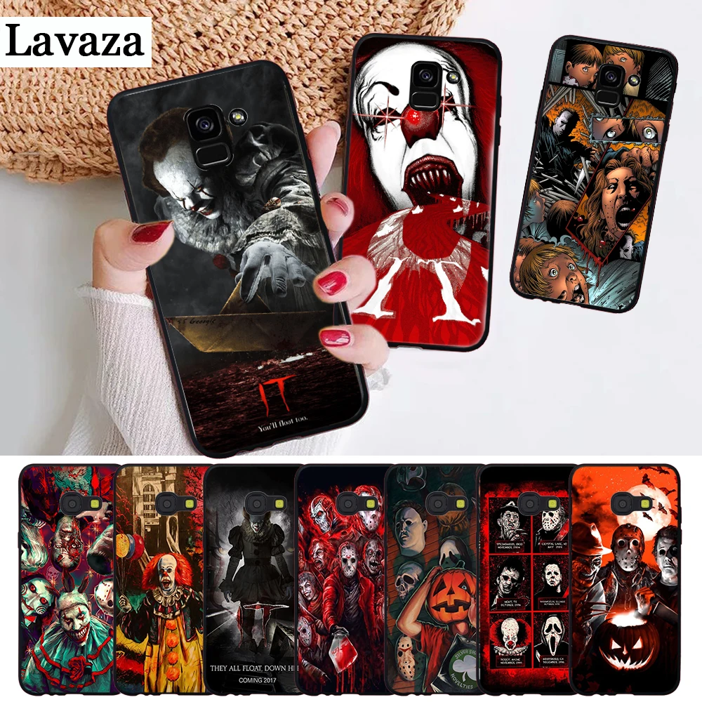 

Lavaza Pennywise The Clown Horror Coque Silicone Case for Samsung A3 A5 2016 2017 A6 Plus 2018 A7 A8 A9 A10 A30 A40 A50 A70 J6