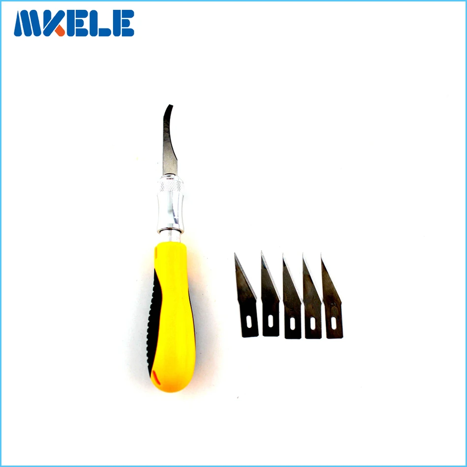 

5Pcs Blades/Set wood Carving Knife DIY Engraving Chisel Woodworking Hand Tools Graver Cutting PCB Circuit Board Repair New