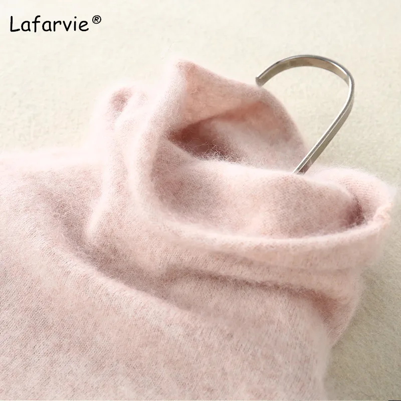 Lafarvie New Autumn Winter Turtleneck Women Sweater Pullover Female Casual Thick Knitted Mink Cashmere Sweater Warm High Quality Lafarvie New Autumn Winter Turtleneck Women Sweater Pullover Female Casual Thick Knitted Mink Cashmere Sweater Warm High Quality