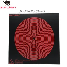 

Sunpion New version Build Surface 3D Printer Heated Bed Plate Bed Sheet 11.4 x11.4 (300mm*300mm) 1Pcs/Lot