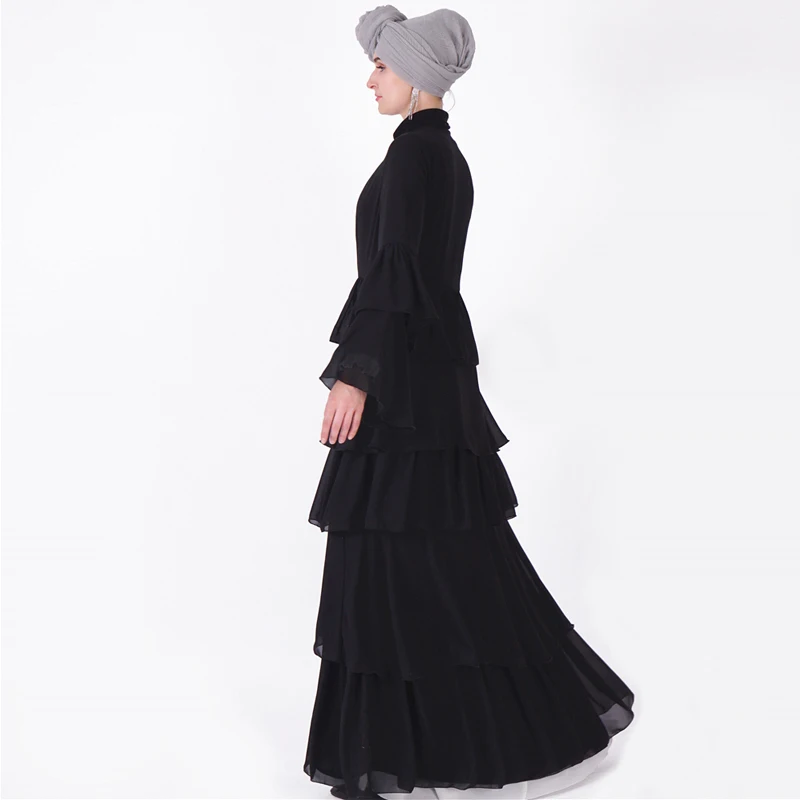 Abaya dubai kaftan hijab muçulmano vestido malásia