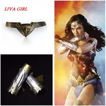 Wonder Woman повязка на голову на запястье Принцесса Диана Принц Косплей повязка на руку диадема Корона наручные Аксессуары Реквизит