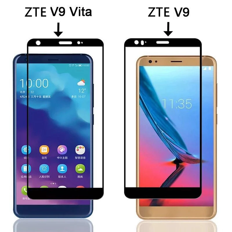 Закаленное стекло для экрана ZTE Blade V9 9H 2.5D Взрывозащищенная стеклянная пленка