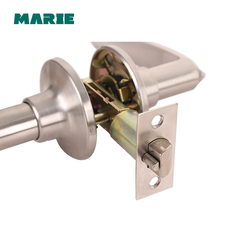 Round Door Handle Door Knobs Lock Stainless Steel Entrance Passage Door Lock  for Bedroom Living Room Bathroom