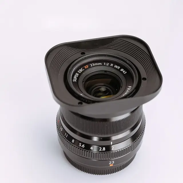Full Metal Square Lens Hood With Cap For Fuji Fujinon Lens Xf 35mm