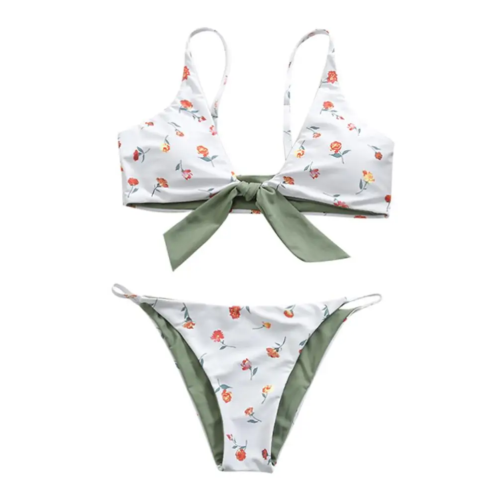 

HobbyLane Women Sexy Digital Printing Bra Briefs Set for Beach Swimming Pool Wear