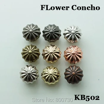 

(KB502) 10pc 3/8'' Western Conchos Flower Concho Leathercraft