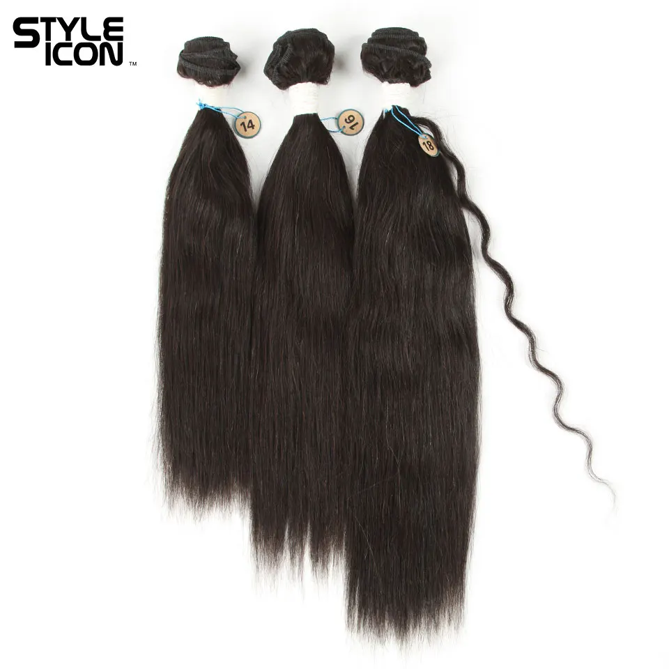 Styleicon волосы влажные и волнистые пучки 14 16 18 дюймов перуанские человеческие волосы влажные и волнистые полностью 170 г натуральный цветные наращивания волос