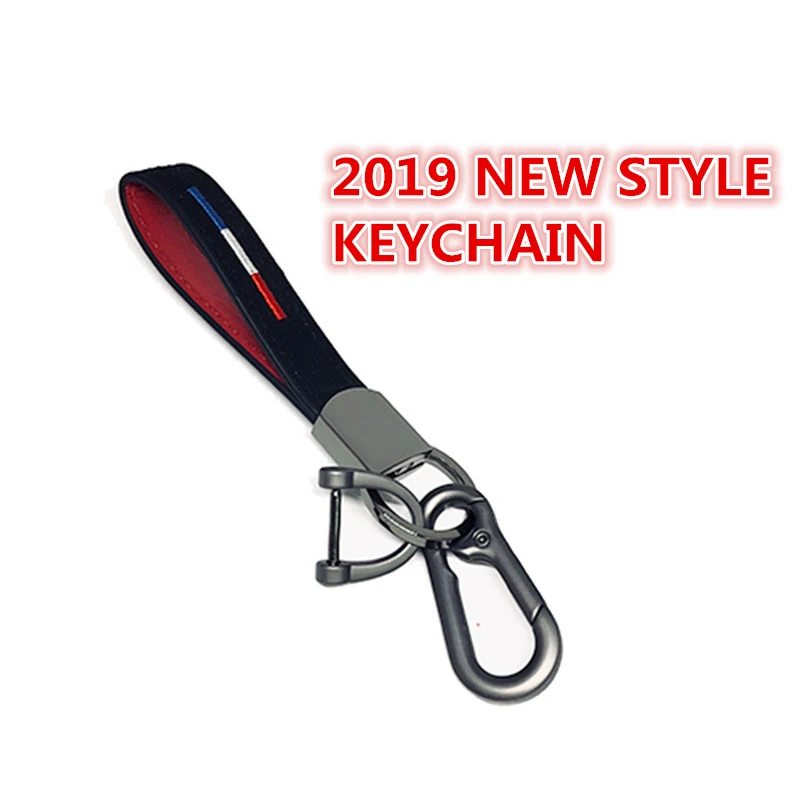 

Leather Car Keychain Carabiner Pull-Button design Home Key Ring Waist Hanging Key Chains For Audi BMW Volvo Lexus KIA Toyota