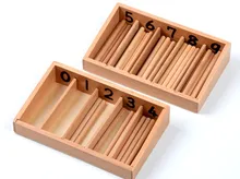 New Wood Toy Family Version Baby Toy Spindle Box With 45 Spindles Montessori Mathematics Learning and Education Educational Toys individual experiences with montessori and traditional education