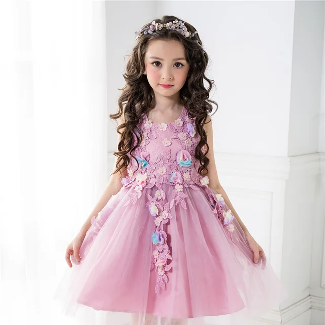 Kids S Flower Dress Baby Erfly Birthday Party Dresses Kids S Flower Dress Baby Erfly Birthday Party Dresses For Children Fancy Princess Ball