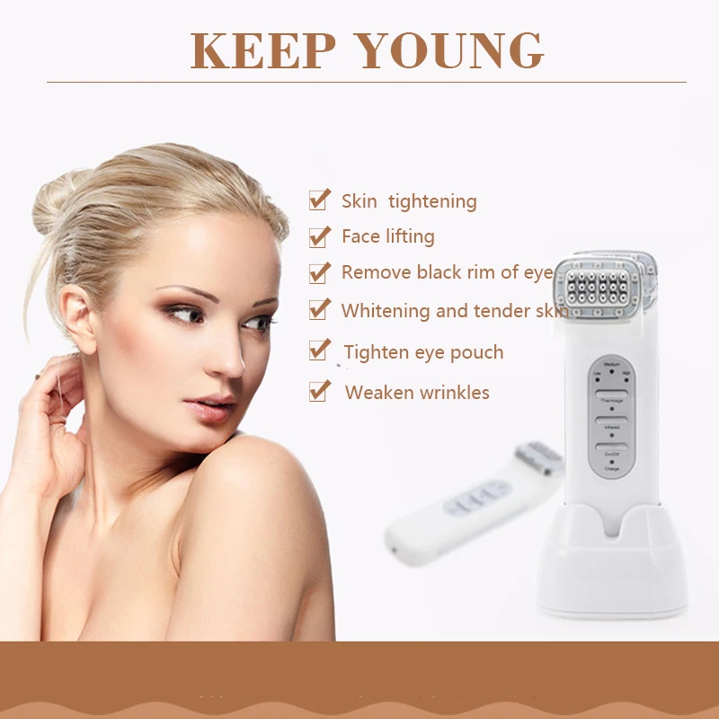 

Face RF Radio Frequency Face Skin Tightening Lifting Anti Aging Wrinkle Removal Skin Care Tools Face Massager Beauty Machine