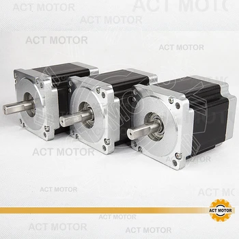 

ACT Motor 3PCS Nema34 Stepper Motor 34HS9456 1090oz-in 99mm 5.6A 4-Lead 2Phase CE ISO ROHS Medical Plastic Machine