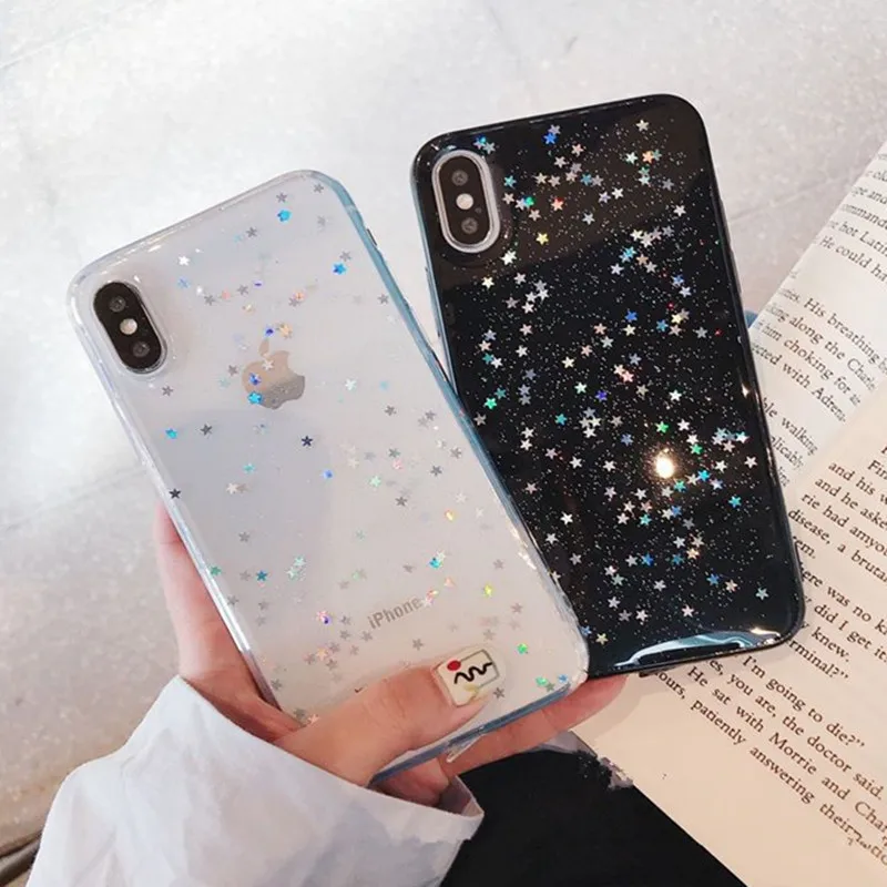

Glitter sparkling star soft case For xiaomi redmi note 5 pro case For redmi 5 plus Case for xiaomi mi 8 se redmi note 7