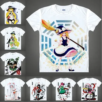 

Coolprint Japanese Anime Shirt TouHou Project T-Shirts Multi-style Short Sleeve Kirisame Marisa KONPAKU YOUMU Cosplay Kawaii