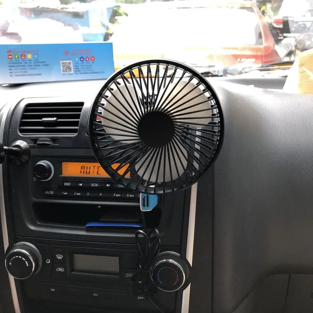 

Universal 5V 360 Degree Rotation Adjustable Angle Car Air Vent USB Fan 3 Speed Electric Air Blower Cooling Fan with ON OFF Switc