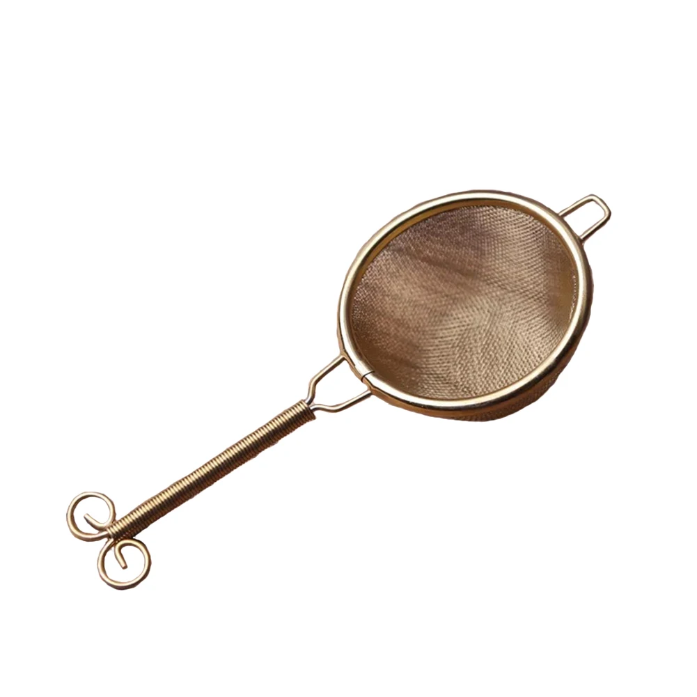 

Kitchen Mesh Tools Long Handle Drinking Tea Strainer Double Layer Stainless Steel Filter Herb Home Reusable Hanging Craft