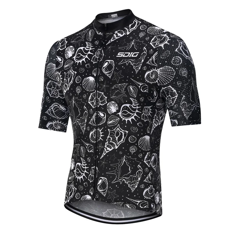 

SDIG Men Cycling Jersey Motocross Short Sleeves Tops Bicycle Retro MTB Downhill Shirt Road Bike Team Autumn Sports Men Clothing