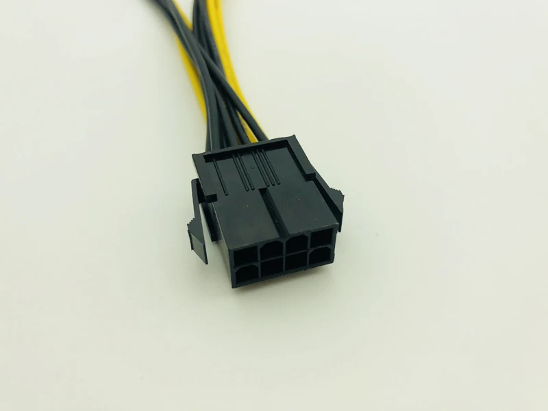 PCI-E PCIe 8Pin to Dual 6Pin Power 8Pin to 6Pin Graphics Card CPU Power Cable Supply Splitter Cable 20cm Cables for Miner Mining