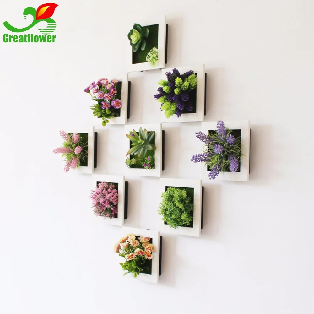 1pc Creative 3D Artificial Plant Frame Red Water Grass Wall Posted On The Home Shop Decoration Living Room Decor | Дом и сад